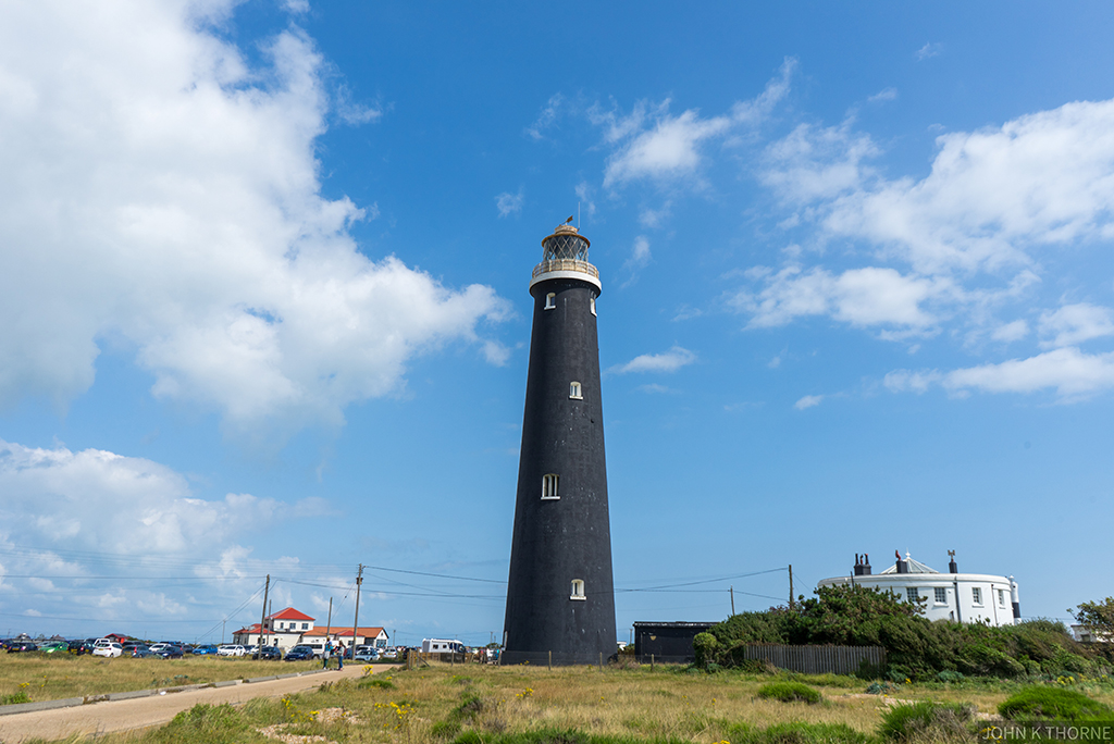 The old lighthouse, Dungeness by John K Thorne
